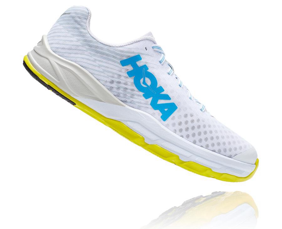 Hoka Australia One One EVO Carbon Rocket - Mens Running Shoes White - PDRCN-5083